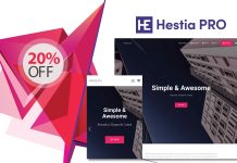 Hestia WordPress Theme Discount