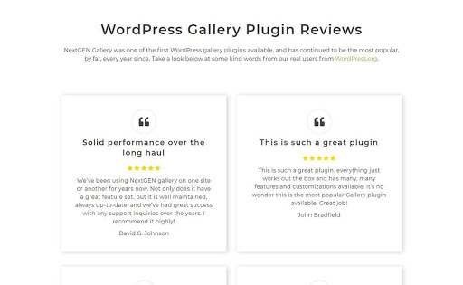 NextGEN Gallery Plugin Reviews