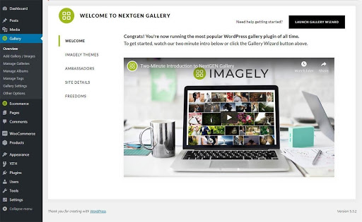 NextGEN Gallery Welcome Page