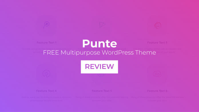 Punte – Free Multipurpose WordPress Theme Review