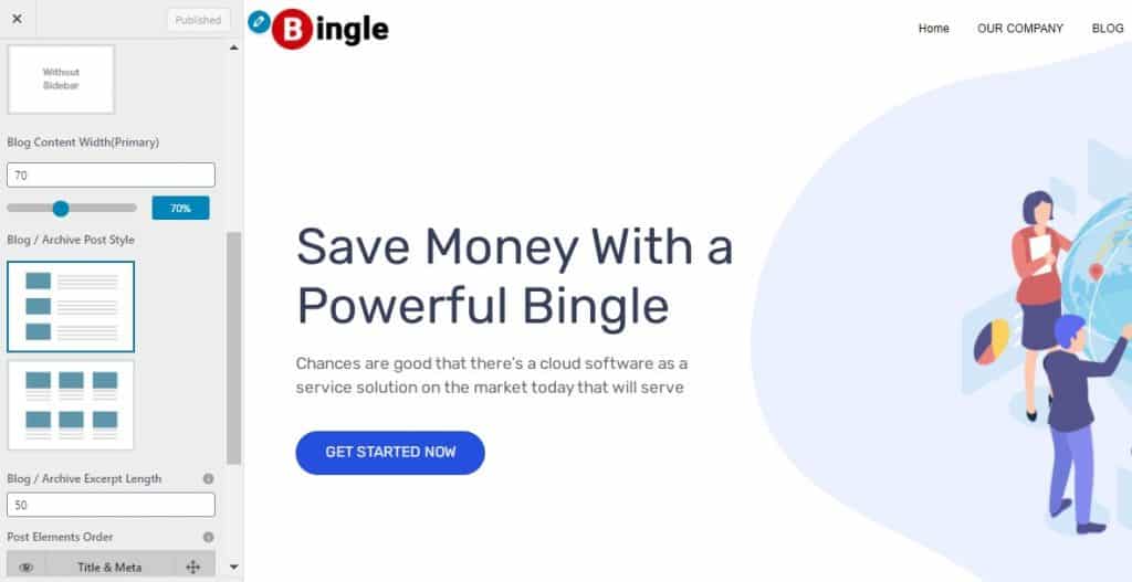Bingle - Elementor Compatible