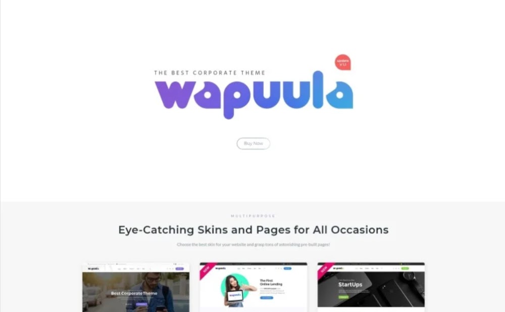 Wapuula - Multipurpose Corporate WordPress Themes With Visual Composer