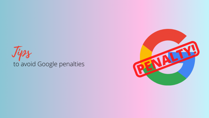 Avoid Google Penalties