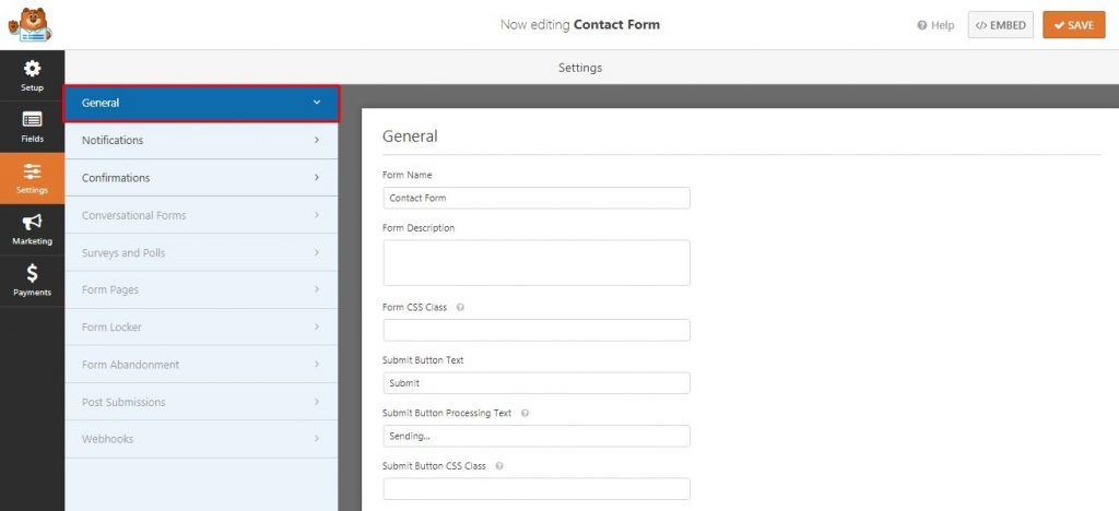 Create Contact Form in your WordPress Site