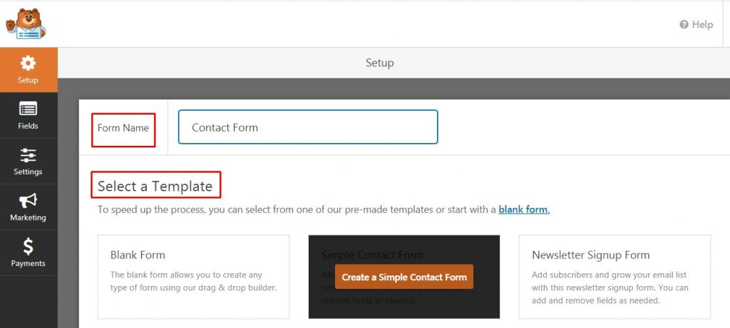 Create Contact Form in your WordPress Website