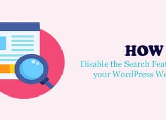 How to Disable the Search Feature in your WordPress Website