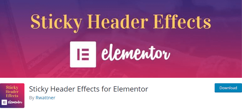 Sticky Header Effects for Elementor - Best Elementor Addon & Extension